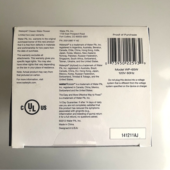 Waterpik Classic Water Flosser WP-65W - Brand New, Unused - Picture 6 of 14